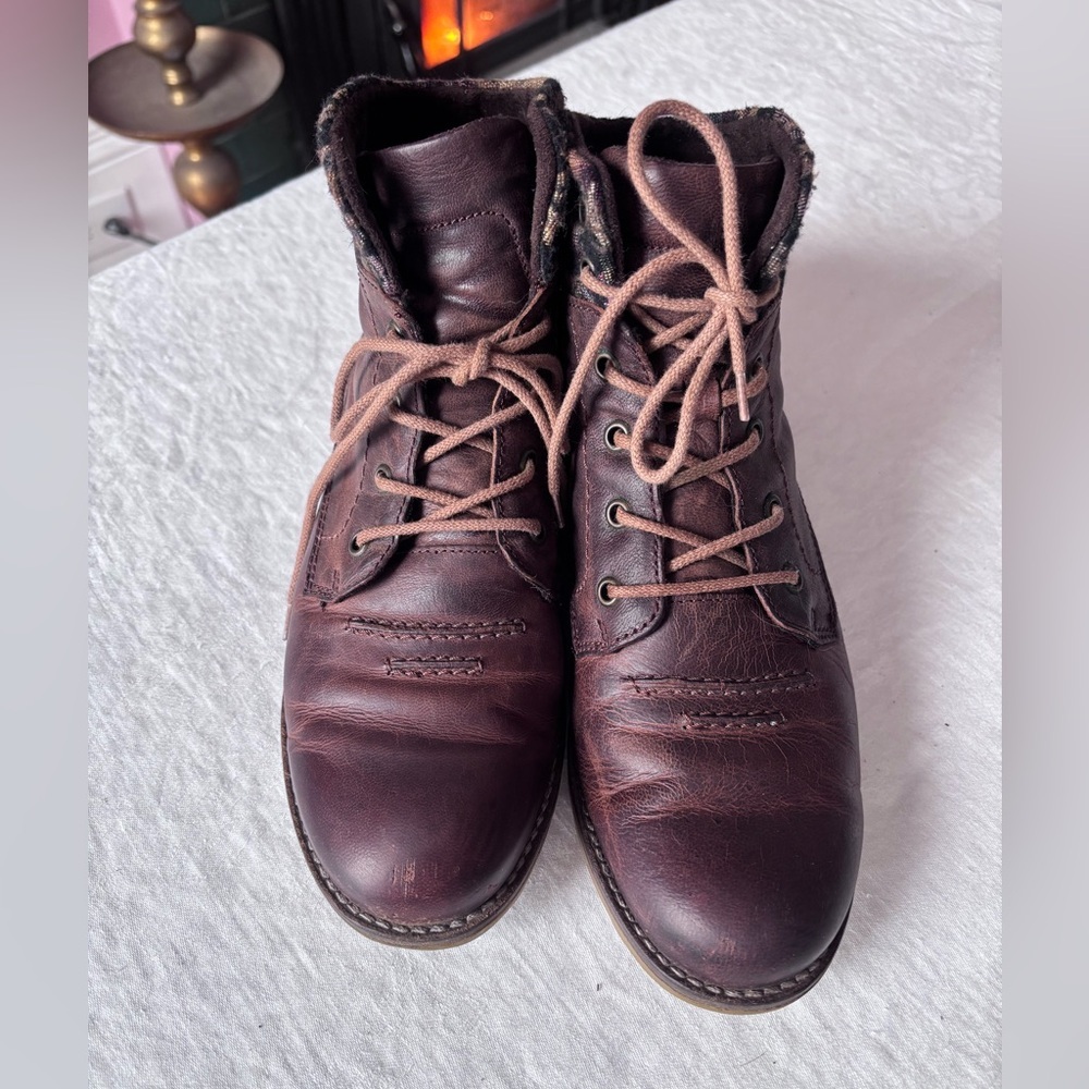 Josef  Seibel Sienna 19 Women’s Leather Lace Up Ankle Boots Washed Kombi S 8.5